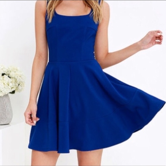 royal blue dress mini
